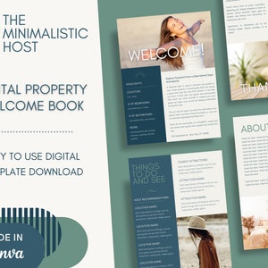 Airbnb Welcome Book | Airbnb Guest Book | Boho Airbnb template | Airbnb Host | Canva Guest Book Template | Editable Digital Template