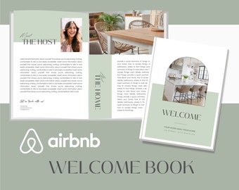 Editable Airbnb Welcome Book Template, Canva Guide (Digital Download)