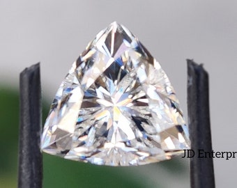 1.42CT Trillion Cut Colorless Loose Moissanite for Making Customized Ring/ Stunning Loose for Gift/ Moissanite for Making Handmade Jewelry
