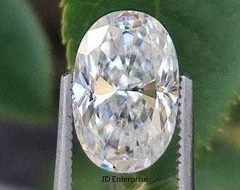 3.00CT Crushed Ice Oval Cut Colorless Loose Moissanite, 11.50X7.50MM Customized Jewelry with Handmade Moissanite, Oval Loose Solitaire