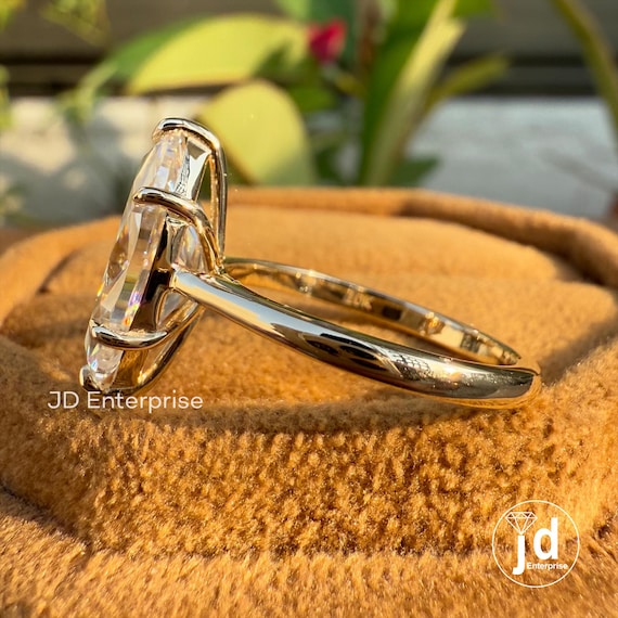 Anello oro rosa e zaffiro rosa taglio cuscino - De Simone Gioielli