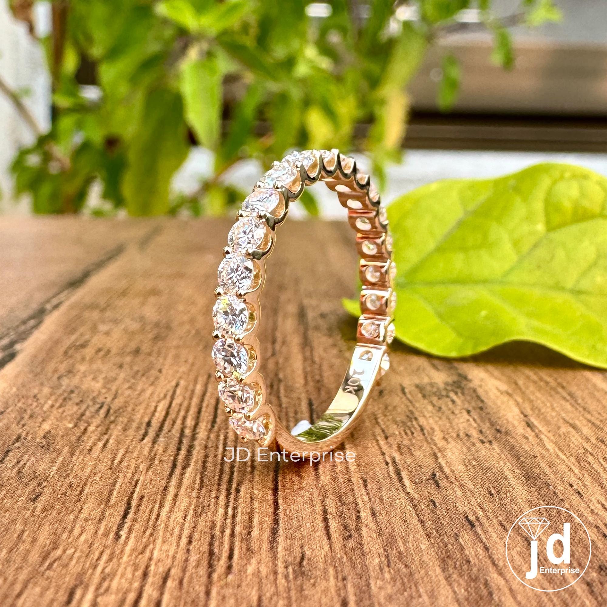 Fede Uomo In Argento 925 Con Moissanite 2 CT | Anello Solitario Taglio Tondo | Animas Jewels - Foto 5