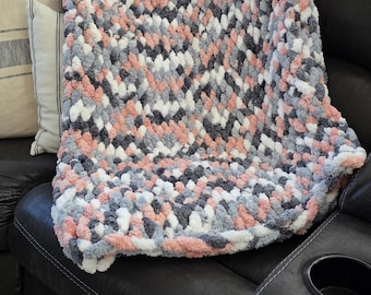 Chunky throw blanket