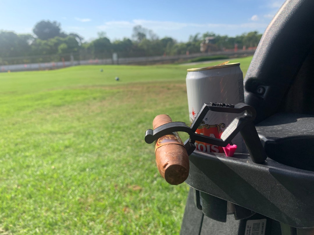 Cigar Holder for Golf All Sizes for Golf Carts, Push Carts, Keeping off