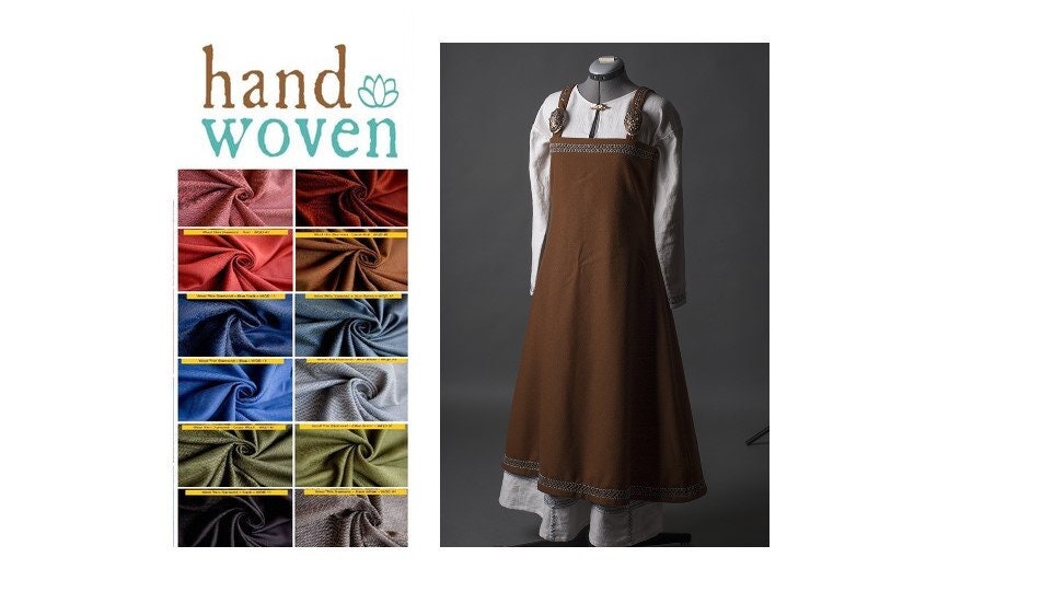 Viking Linen Dress and Apron Ingrid the Hearthkeeper