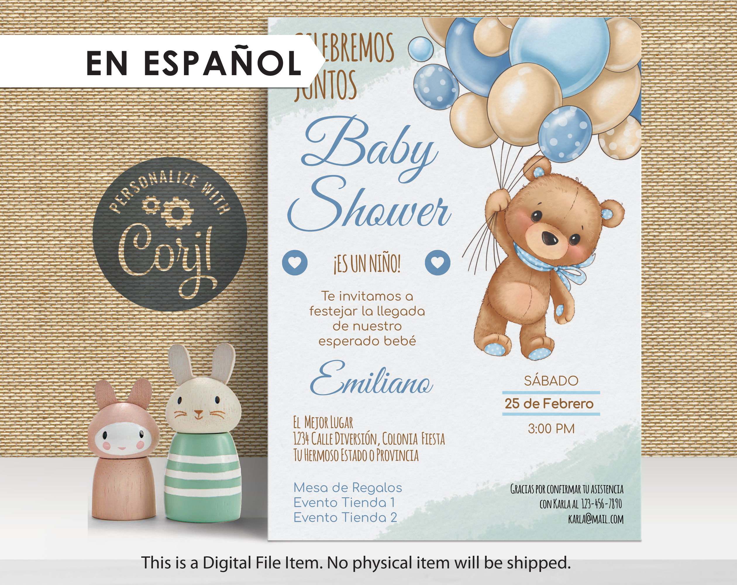 Kit para celebrar el Baby Shower