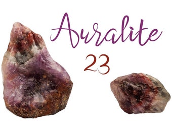 Raw Auralite 23 Specimen - Reiki Cleansed Crystal - Metaphysical Minerals - Choice of Size