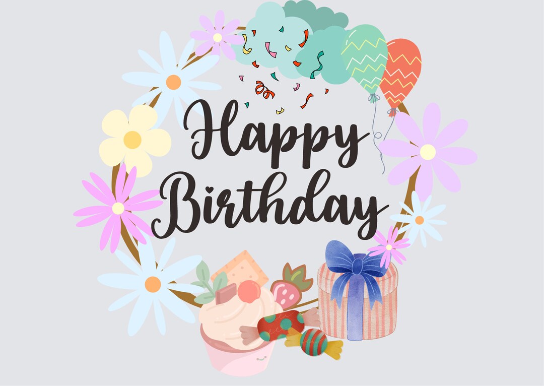 Happy Birthday Card Etsy