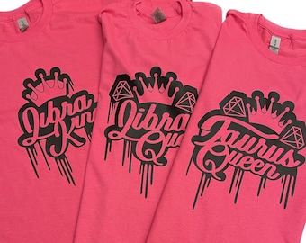 Zodiac King and Queen Shirts