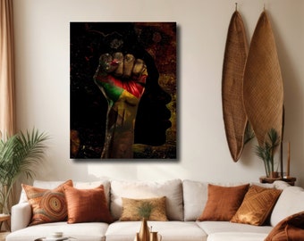 Empowering Woman Acrylic UltraHD Wall Art: Luxury Home Decor
