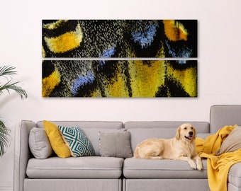 Butterfly Wing Closeup: UltraHD Abstract Aluminum Dibond Wall Art by The Wall Decor Lab