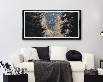 Forest View Through Trees Wall Art: Elegant Home Decor