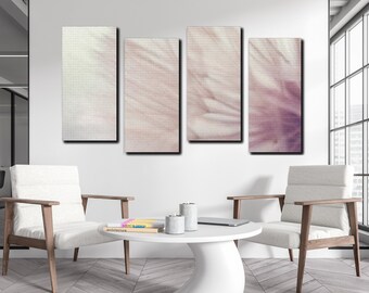Abstract Dandelion Wall Art: Mauve Acrylic Print by The Wall Decor Lab