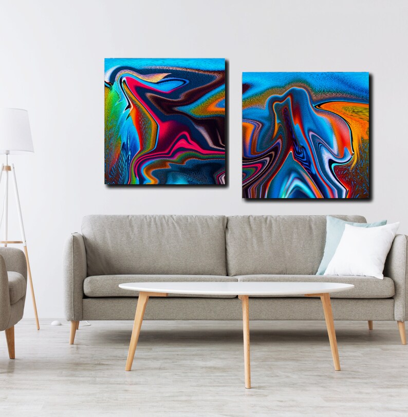 Elevate Your Space With Underwater Symphony: Abstract Fish-inspired