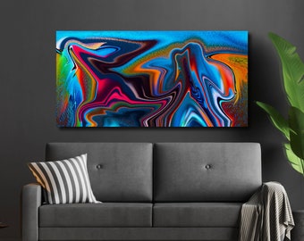 Abstract Fish Wall Art: Matte Acrylic Glass by The Wall Decor Lab