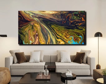 Abstract Forest Wall Art: Under Matte Acrylic Glass by The Wall Decor Lab