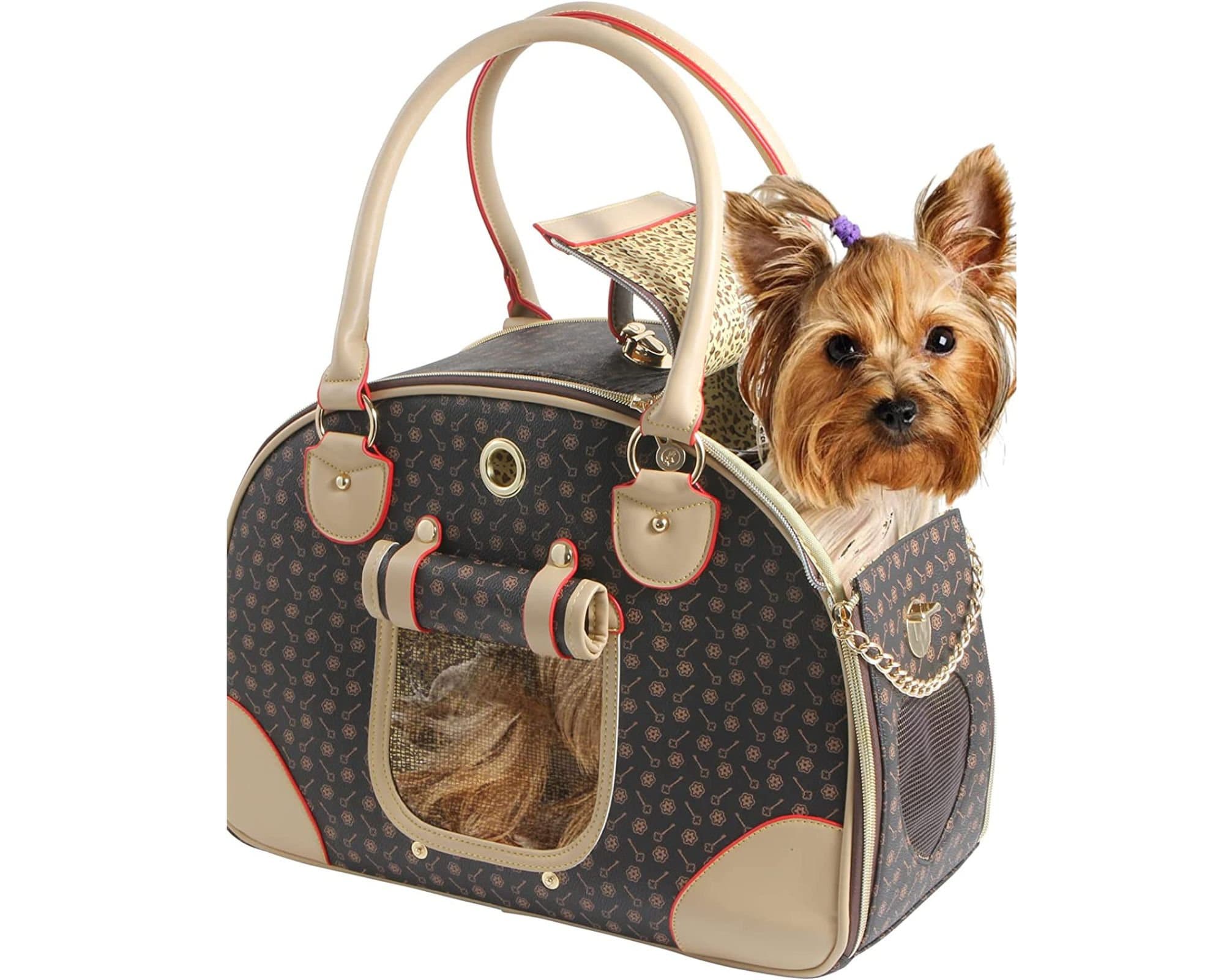 Applehouse7ZuGoPet Jetsetter Faux Purse and Cats Carrier (20inches
