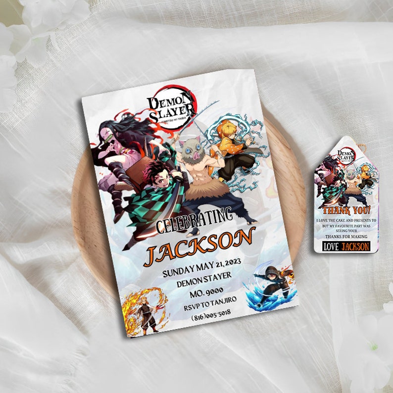 Printable Birthday Anime Invitation Birthday Party Invitation - Etsy ...