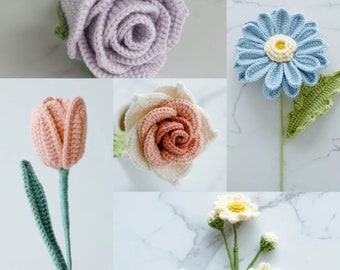 Botte de fleurs - classiques - modèles au crochet