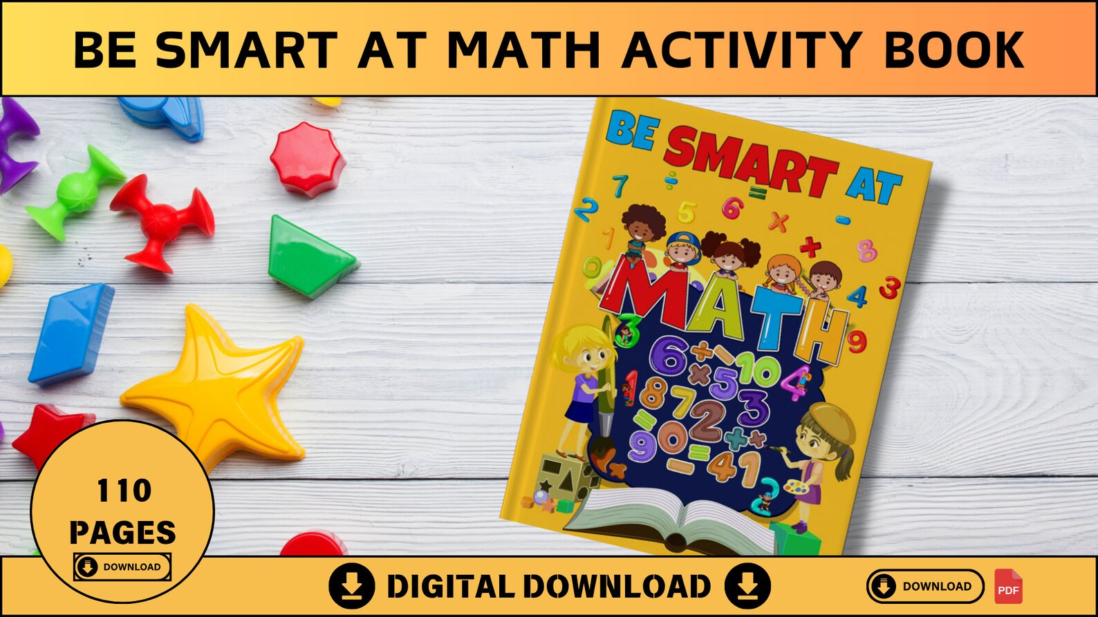 Be Smart at Math Activity Book for Kids Math Activity Book PDF in ...