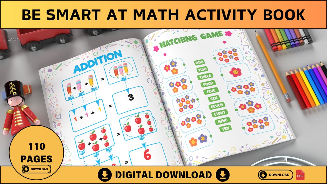 Be Smart at Math Activity Book for Kids Math Activity Book PDF in ...