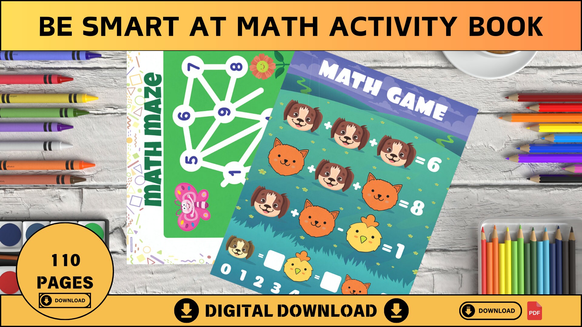 Be Smart at Math Activity Book for Kids Math Activity Book PDF in ...