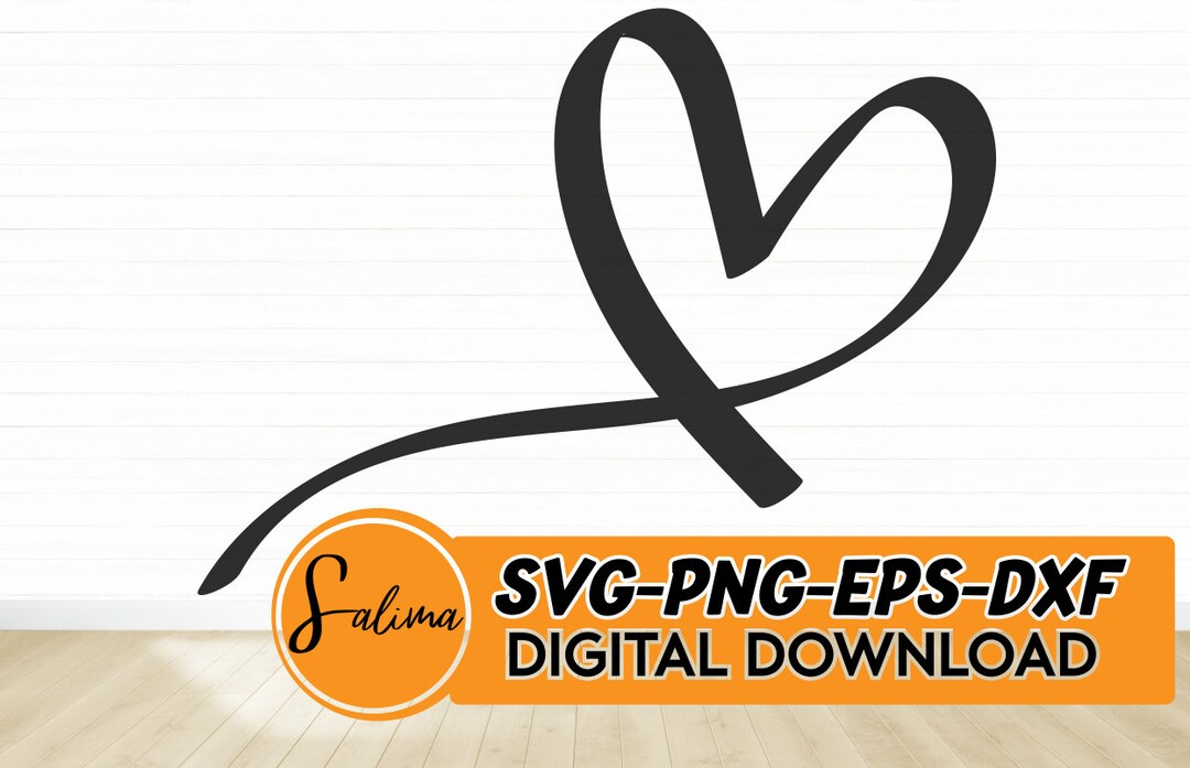 Heart Instant Digital Download Svg, Png, Dxf, and Eps Files Included ...