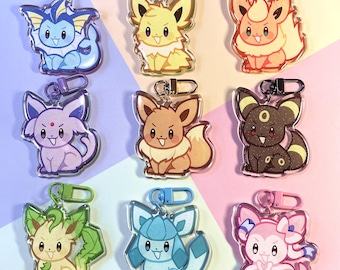 Acrylic Keychains - Eeveelutions