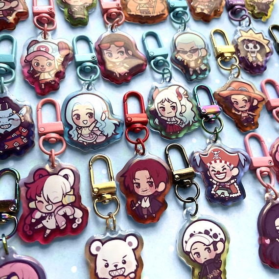 Mini Anime Acrylic Keychains & Stickers