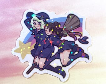Pegatinas holográficas de Diakko - Little Witch Academia
