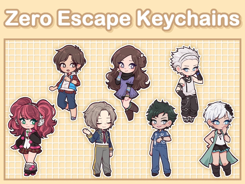 Nullscape Keychains Acrylic Keychains - Zero Escape - Etsy