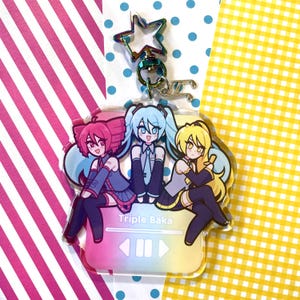 Acrylic Keychain - Triple Baka Vocaloid