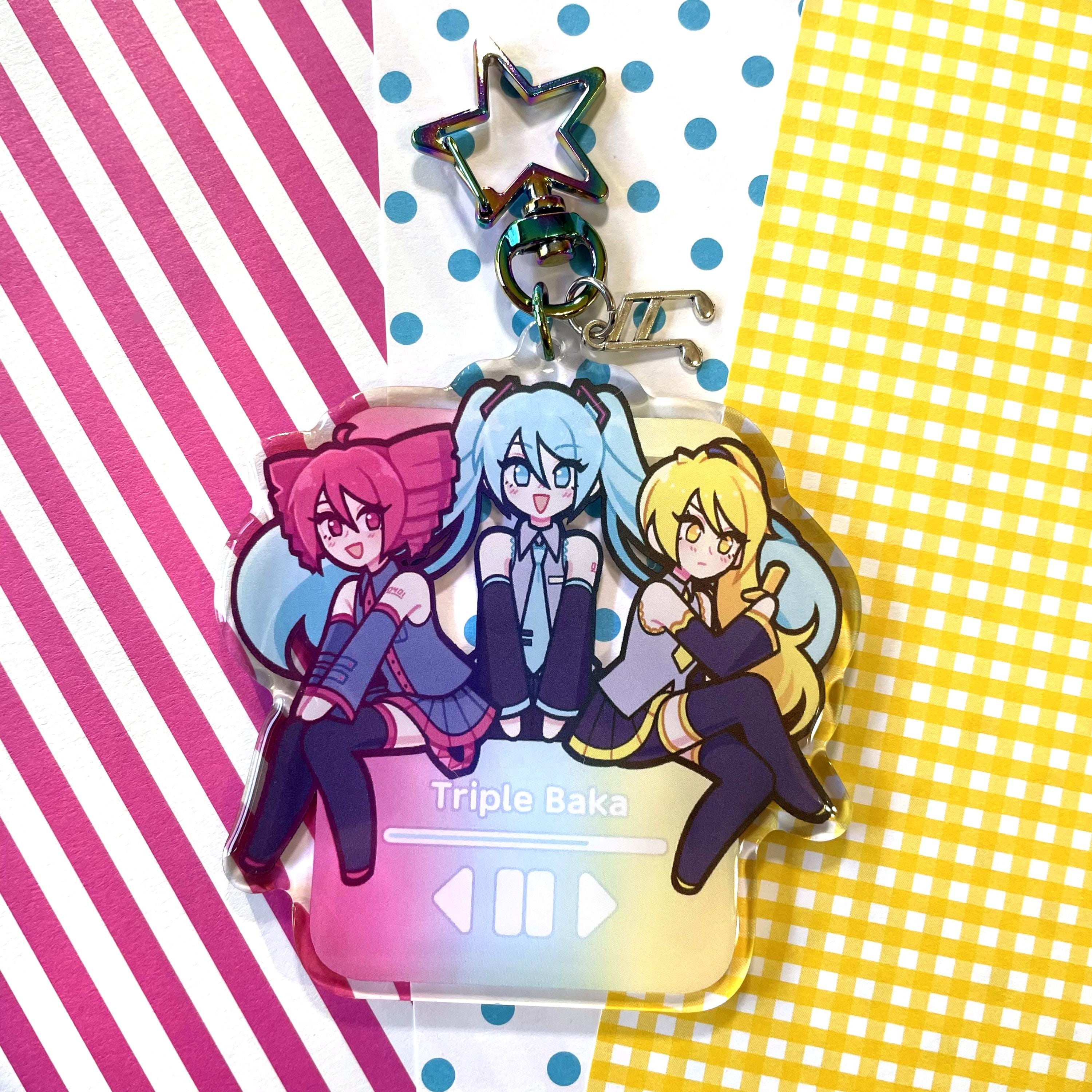Acrylic Keychains & Stickers - Triple Baka Vocaloid - Etsy