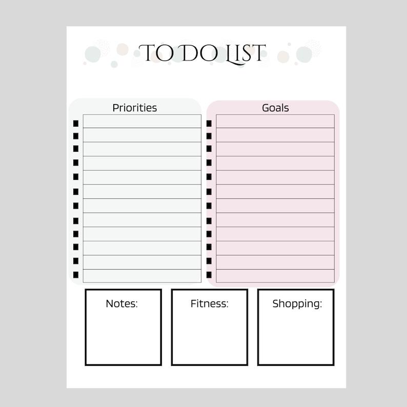 Daily Planner | Monthly Planner | to Do List | Planner Template ...