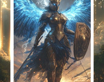 Athena Greek Goddess Art Print: Divine Feminine Decor