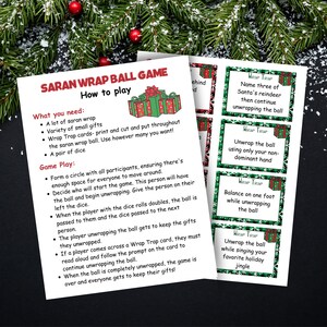 Saran Wrap Game, Saran Wrap Ball Game, Xmas Family Games, Saran Wrap