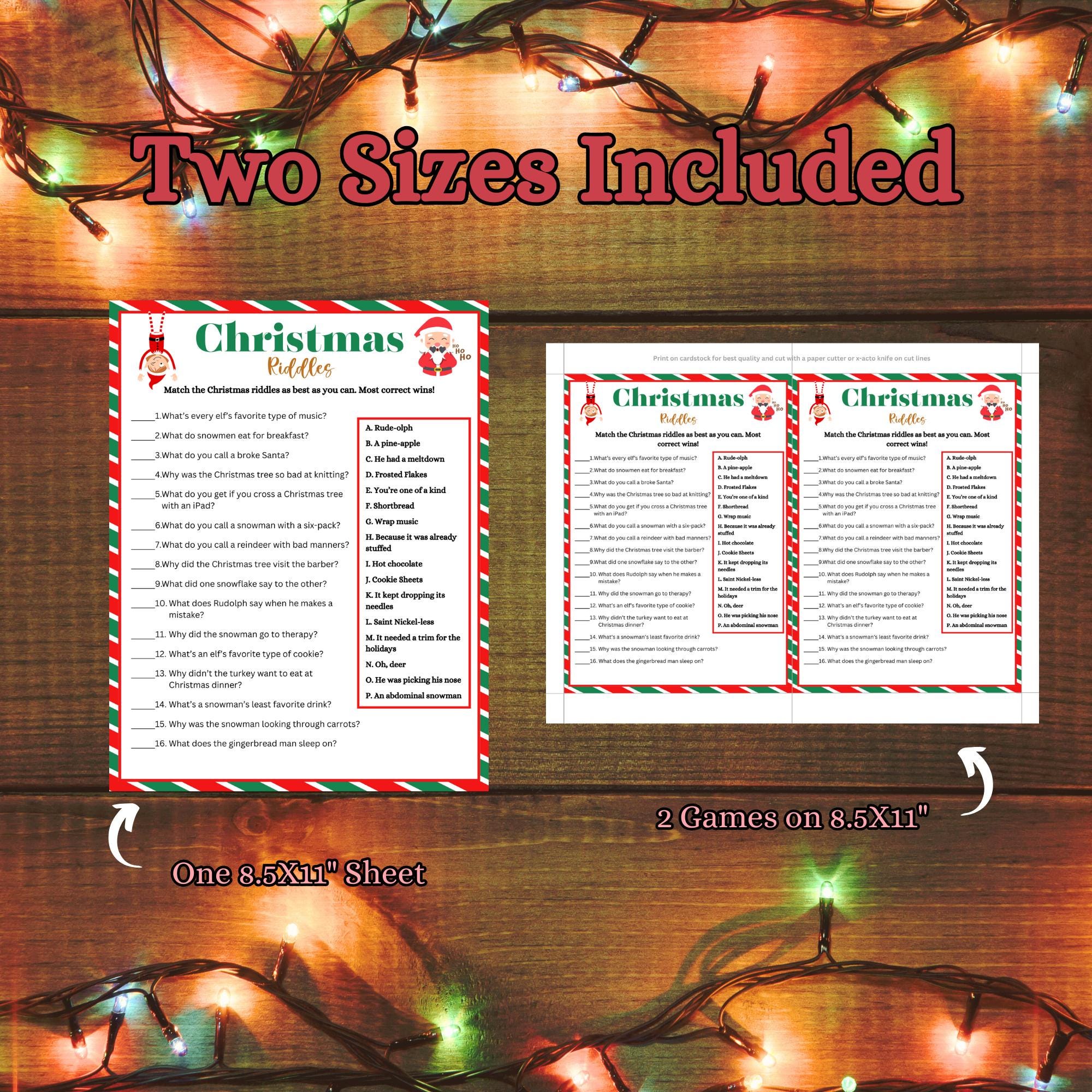 Printable Riddles Uk Christmas Riddles Game, Christmas Riddles for Kids, Classroom Christmas ...