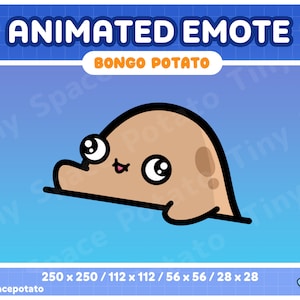 Animated Emote Bongo Potato Bongo Emote Animated Twitch Emotes Custom Emotes Bongo Emote