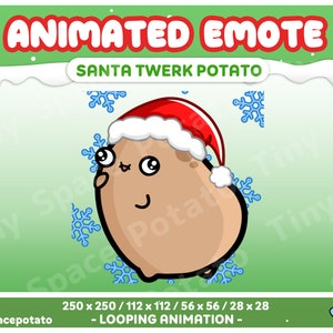 Animated Emote Twerk Potato Twerk Emote Animated Twitch Emotes Custom Emotes Twerk Emote