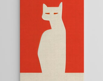 Katze, Design, Möbel, Bauhaus, Poster, Druck, Skizze, Bedruckbar, Wandkunst, Digitaldruck, Download
