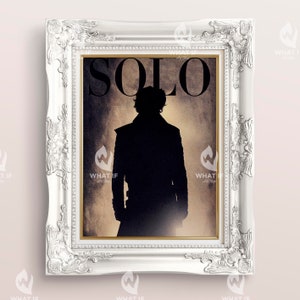Han Solo, Vogue, Cover, Magazine, Ian Solo, Star Wars, Character, Dark Vader, Printable, StarWars, Wall Art, digital print, download