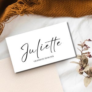 Carte de Visite Professionnelle | Template Canva | Business Card Digitale |  Personnalisable | 3,5x2 pouces | Carte d’Entreprise | QR Code