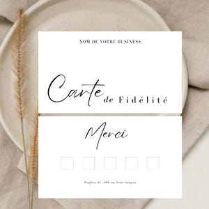 Canva Loyaliteitskaart | Bewerkbare digitale sjabloon | Zakenvrouw | Loyaliteitsprogramma | Visitekaartje
