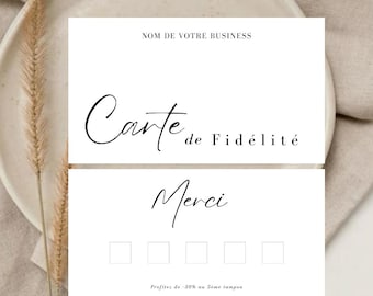 Canva Loyalty Card | Editable Digital Template | Business Woman | Loyalty Program | Professional Card