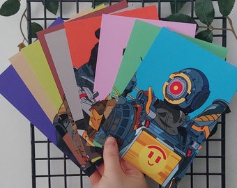 Apex Legends Character Art Print: Pathfinder, Bloodhound, Octane