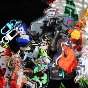 Splatoon Acrylic Keychain: Callie, Marie, Pearl, Marina, Frye, Shiver, Big Man