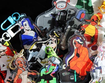 Splatoon Acryl-Schlüsselanhänger: Callie, Marie, Pearl, Marina, Frye, Shiver, Big Man