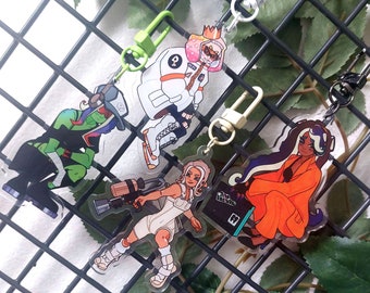 Splatoon Side Order acryl sleutelhangers | Pearl Marina Acht Agent Acht | Uit de haak