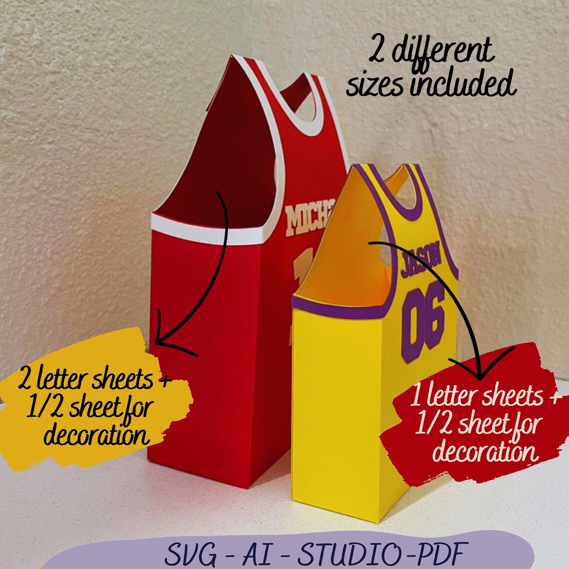 Basketball Box SVG Jersey Box Template Sports Box Uniform - Etsy Australia