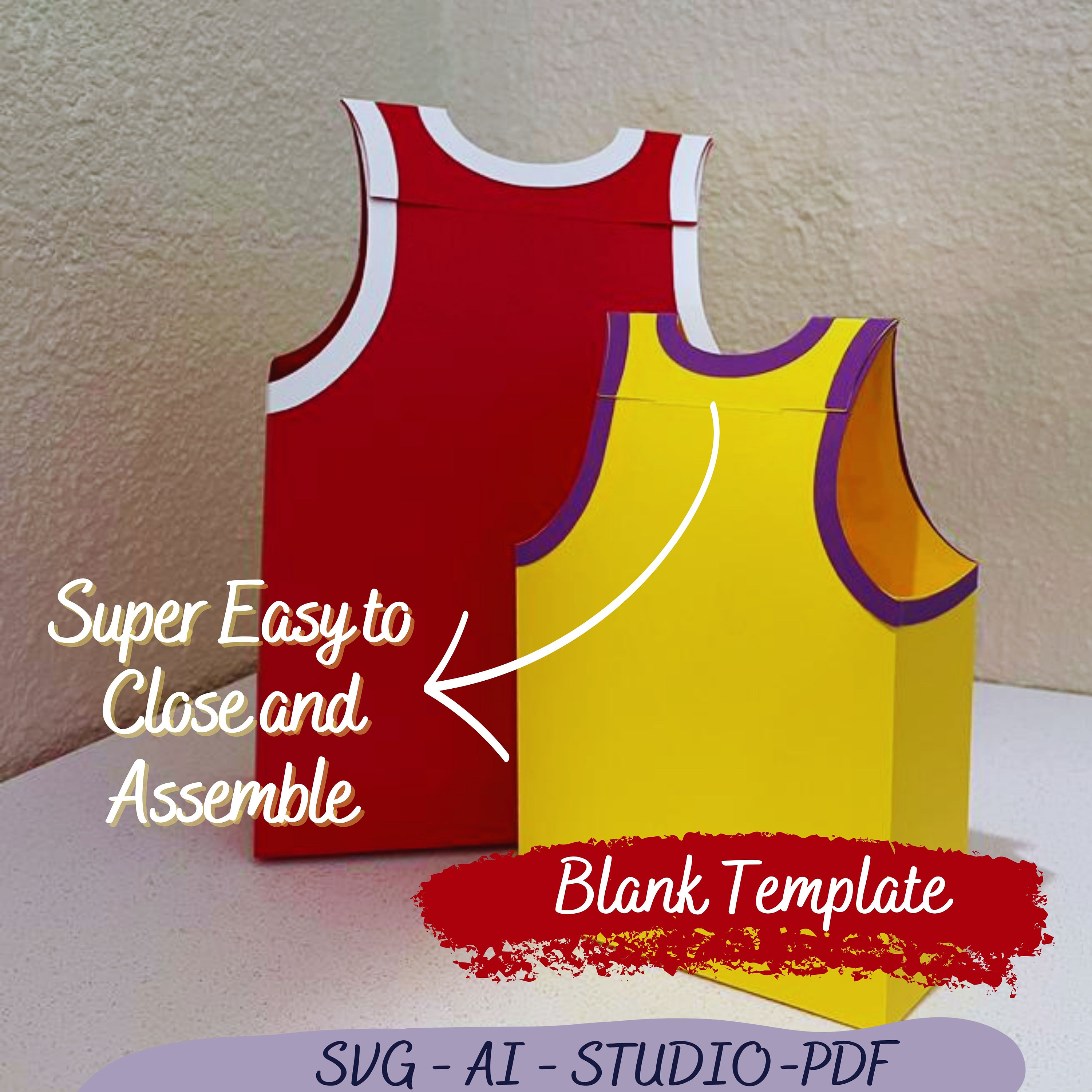 Basketball Box SVG Jersey Box Template Sports Box Uniform Etsy Australia